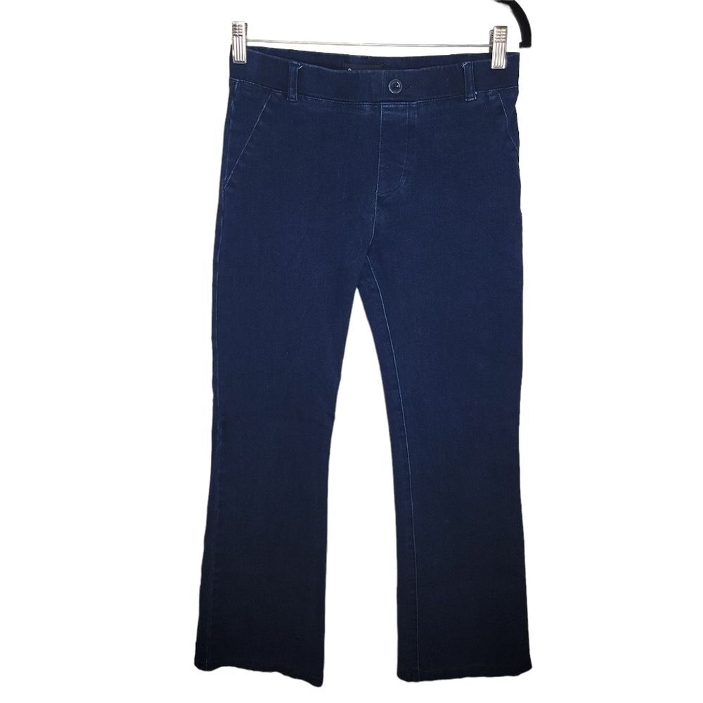 Betabrand dark indigo bootcut yoga denim jeans size Small Petite